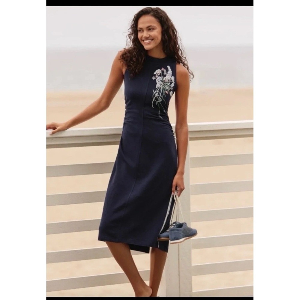 Daily‎ Practice Sports Start Midi Dress - Navy Size M